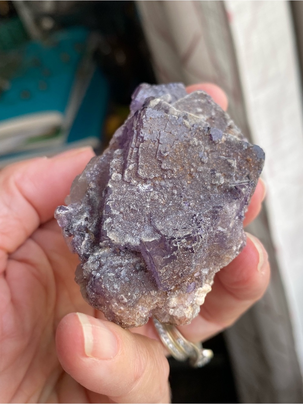 Raw Fluorite with Druzy